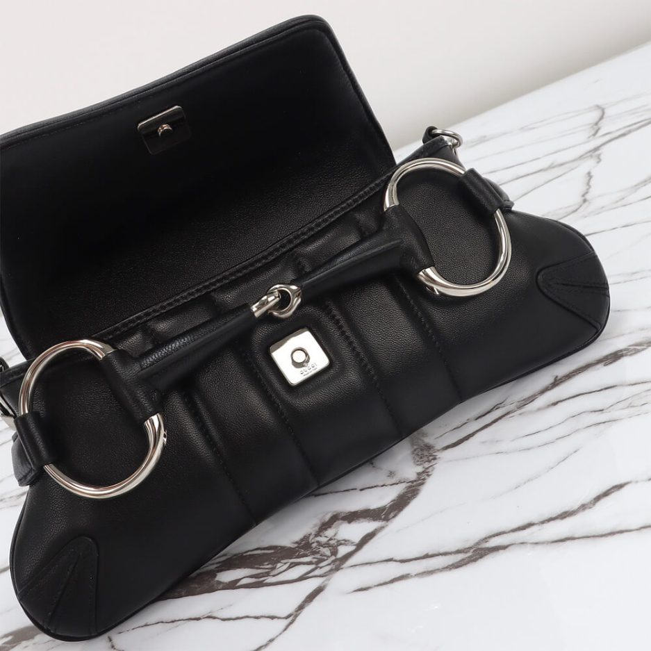 G*u*i horsebit chain small shoulder bag
