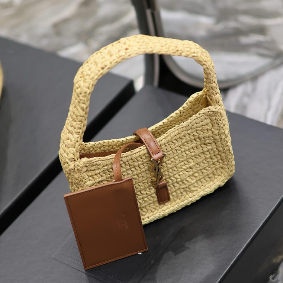 YSL LE 5 A 7 MINI IN RAFFIA(HIGH-END GRADE)