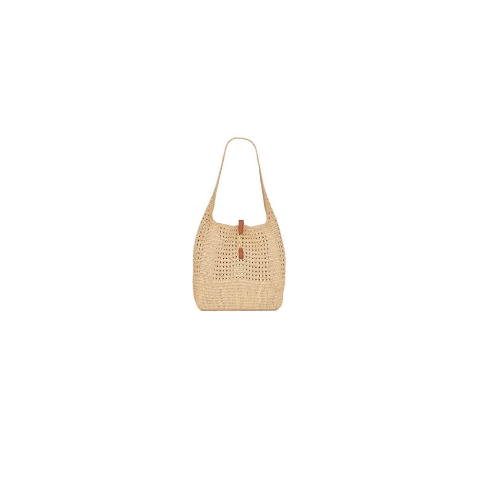 YSL Hobo Crochet bag in raffia and leather(HIGH-END GRADE)